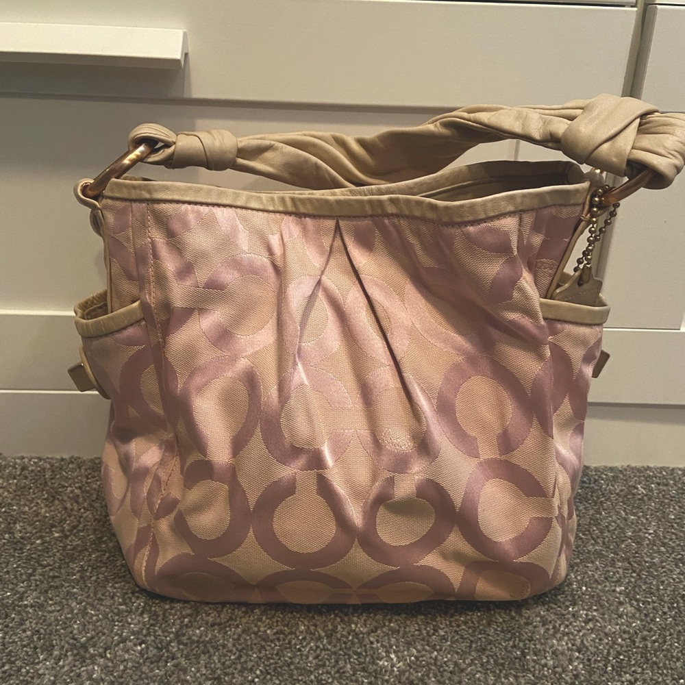 Baby pink Coach handbag